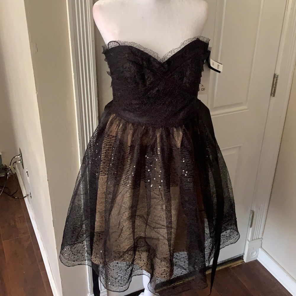 Black evening dresses.